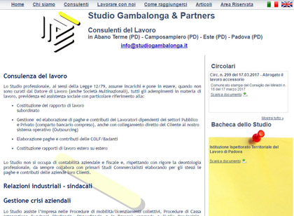 screenshot Studio Gambalonga 